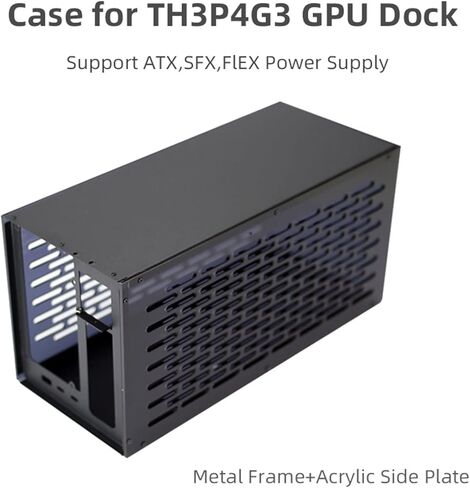 حافظة قاعدة GPU متوافقة مع Thunderbolt TH3P4G3 صندوق الإسكان المعدني يدعم شاشة OLED مجموعة مراوح التحكم في درجة الحرارة TH3P4G3 حافظة قاعدة GPU المتوافقة مع Thunderbolt- إطار معدني يدعم شاشة OLED تبريد 1U in Kuwait