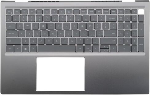 مجموعة لوحة المفاتيح ذات الإضاءة الخلفية BestParts Palmrest متوافقة مع Dell Inspiron 15 5510 5515 5518، الطراز التنظيمي: P106F، P/N: 0MK2CK 06P0TG، تخطيط أمريكي in Kuwait