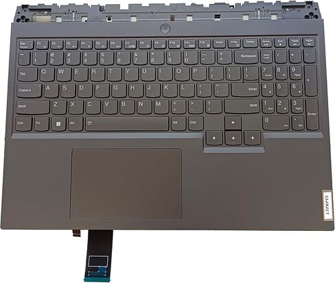 قطعة علوية بديلة للكمبيوتر المحمول Palmrest RGB لوحة المفاتيح لوحة اللمس لجهاز Lenovo Legion 5 Pro 16ARH7 SG AMD 5CB1H71212 5CB1H71276 5CB1H70903 5CB1H71040 رمادي in Kuwait