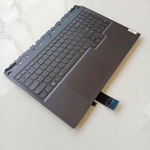 قطعة علوية بديلة للكمبيوتر المحمول Palmrest RGB لوحة المفاتيح لوحة اللمس لجهاز Lenovo Legion 5 Pro 16ARH7 SG AMD 5CB1H71212 5CB1H71276 5CB1H70903 5CB1H71040 رمادي in Kuwait