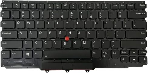 لوحة مفاتيح Zahara US مع إضاءة خلفية لجهاز Lenovo ThinkPad X1 Yoga 2nd Gen 2 2017 3rd Gen 3 2018 RVWV-84US SM10P95359AG 01HY808، 0YH848، 01HY928 2nd Gen 2017 (النوع 20JD، 20JE، 20JF، 20JG) in Kuwait
