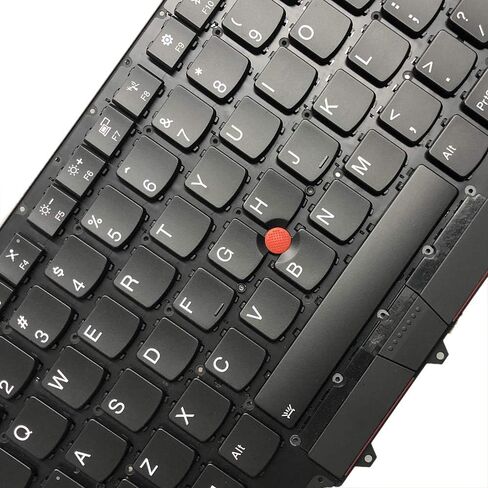 لوحة مفاتيح Zahara US مع إضاءة خلفية لجهاز Lenovo ThinkPad X1 Yoga 2nd Gen 2 2017 3rd Gen 3 2018 RVWV-84US SM10P95359AG 01HY808، 0YH848، 01HY928 2nd Gen 2017 (النوع 20JD، 20JE، 20JF، 20JG) in Kuwait