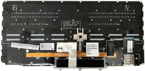 لوحة مفاتيح Zahara US مع إضاءة خلفية لجهاز Lenovo ThinkPad X1 Yoga 2nd Gen 2 2017 3rd Gen 3 2018 RVWV-84US SM10P95359AG 01HY808، 0YH848، 01HY928 2nd Gen 2017 (النوع 20JD، 20JE، 20JF، 20JG) in Kuwait