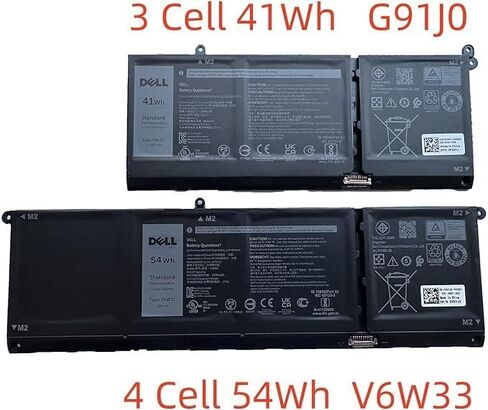 DELL V6W33 15V 54Wh 4-Cell laptop Battery For Dell Latitude 3320 3330 3420 3520 3530 , Inspiron 3510 3511 3515 3520 3525 3530 5310 5320 5330 5410 5415 5418 5420 5425 5430 5435 5440 5445 5510 5515 in Kuwait