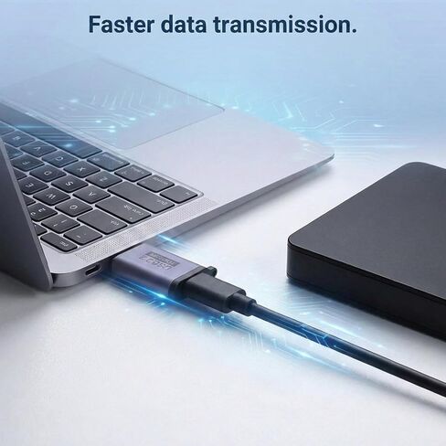 Xthrotsenk 4Pcs Micro USB B to C Adapter Type-C Female-Micro B Male Hard Drive to USB Adapter for Cable External Hard SSD Drive Tablet Laptop Phone in Kuwait
