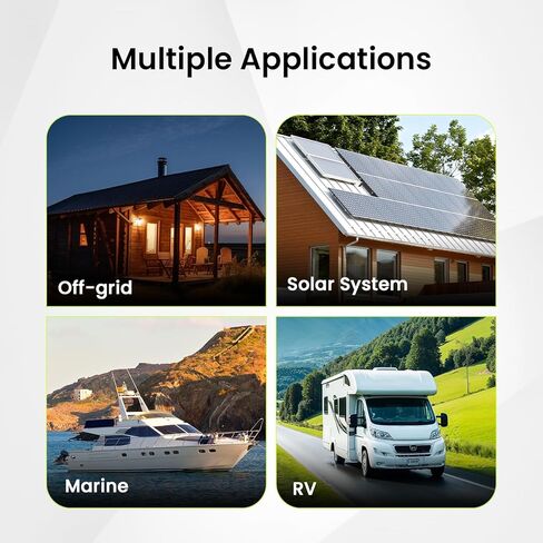 12V 314Ah LiFePO4 Battery 2 PACK, 4019Wh Deep Cycle Lithium Battery with 200A Smart BMS, 1.5H Fast Charge, Grade A Cells, IP65 Waterproof, 4S4P Expandable for RV, Solar, Marine and Off-Grid in Kuwait