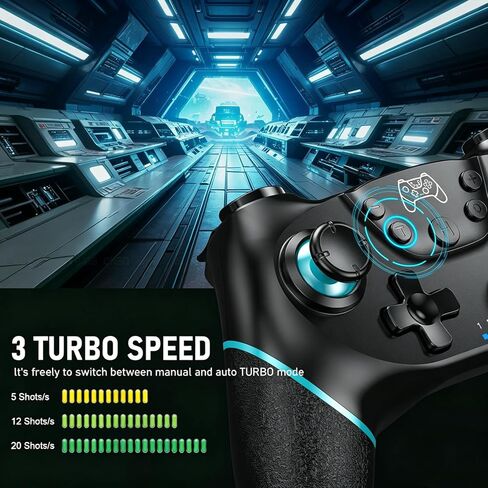 Wireless Controller for Switch/Lite/OLED/Switch 2 Pro Controller for Switch Remote Joystick Gamepad Supports Wake up, Gyro Axis, Turbo, Dual Vibration and Screenshot Function in Saudi Arabia