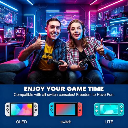Wireless Controller for Switch/Lite/OLED/Switch 2 Pro Controller for Switch Remote Joystick Gamepad Supports Wake up, Gyro Axis, Turbo, Dual Vibration and Screenshot Function in Saudi Arabia