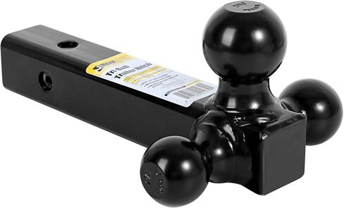 MaxxHaul 51008 Tri-Ball Hitch with Hook & Rotatable D-Ring Shackle, 12,000 lbs Capacity, Fits 2" Receiver – 1-7/8", 2", 2-5/16" Balls – Heavy-Duty Tow Mount for Truck, SUV, Trailer, RV in Saudi Arabia