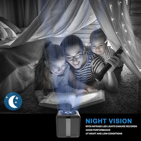 Mini Camera 1080P Hidden Camera |Indoor Covert Security Camera for Home and Office | Portable Small HD Nanny Cam with Night Vision and Motion Detection | Hidden Cam |Built-in Battery in Kuwait