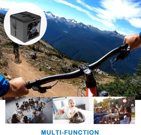 Mini Camera 1080P Hidden Camera |Indoor Covert Security Camera for Home and Office | Portable Small HD Nanny Cam with Night Vision and Motion Detection | Hidden Cam |Built-in Battery in Kuwait