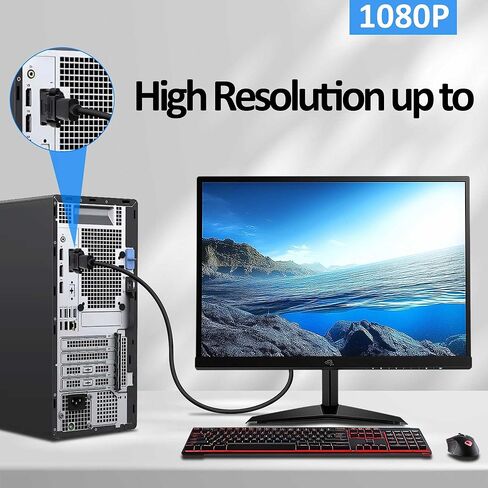 DVI to HDMI Adapter Bi-Directional DVI-D 18+1 Male to HDMI Female Converter Single Link Full HD 1080P@60Hz Adapter Connector for Computer Monitor HDTV LCD/DVD -2pcs in Kuwait