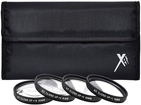 58mm Lens Filter Kit for Canon PowerShot G16 G15 (Includes Wide Angle, Telephoto, 3PC Filter Kit, 4PC Macro Lens Kit, Pen Dust Lens Cleaner, Lens Tube Adapter) in Kuwait
