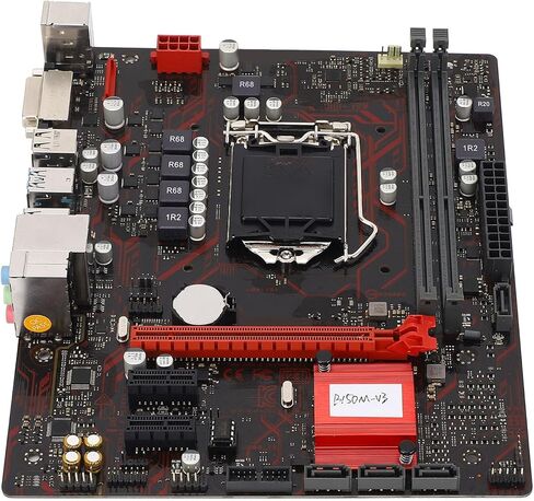 VBESTLIFE M ATX Desktop Motherboard, LGA 1151 CPU Slot DDR4 2133MHz Memory for Core i7 i5 i3 Celeron 14nm CPU, with PCI E 3.0 DVI Interface in Kuwait