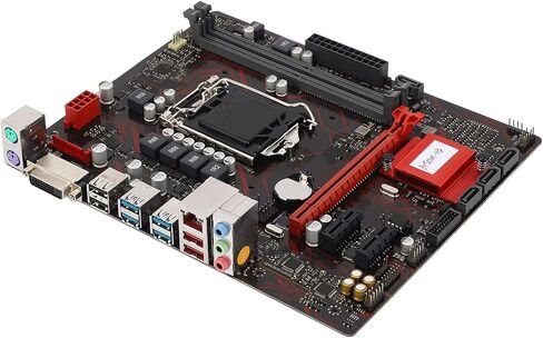 VBESTLIFE M ATX Desktop Motherboard, LGA 1151 CPU Slot DDR4 2133MHz Memory for Core i7 i5 i3 Celeron 14nm CPU, with PCI E 3.0 DVI Interface in Kuwait