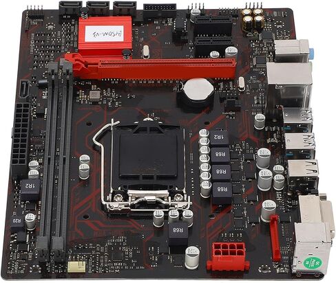 VBESTLIFE M ATX Desktop Motherboard, LGA 1151 CPU Slot DDR4 2133MHz Memory for Core i7 i5 i3 Celeron 14nm CPU, with PCI E 3.0 DVI Interface in Kuwait