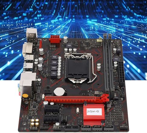 VBESTLIFE M ATX Desktop Motherboard, LGA 1151 CPU Slot DDR4 2133MHz Memory for Core i7 i5 i3 Celeron 14nm CPU, with PCI E 3.0 DVI Interface in Kuwait