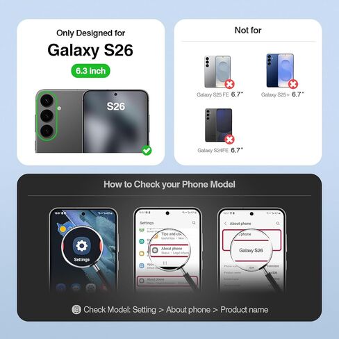 Compatible with Samsung Galaxy S26 Case Wallet with Card Holder [4 Card Slots] Kickstand [RFID Blocking] PU Leather Phone Case Flip Folio Protective Cover TPU Shockproof,Purple in Kuwait