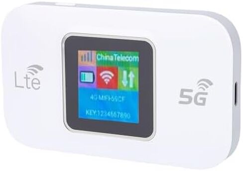 راوتر هوت سبوت المحمول VBESTLIFE 5G، واي فاي محمول عالي السرعة 300 ميجابت في الثانية مع فتحة بطاقة SIM، تشفير WPA2، للسفر في الهواء الطلق، لأوروبا وآسيا وأفريقيا in Kuwait