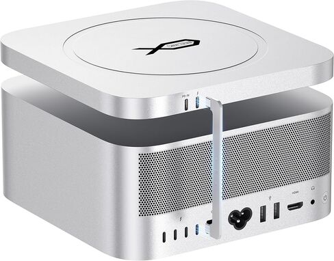 محطة إرساء Mac Mate Studio، منفذ Beelink EX Mate Studio 80 جيجابت في الثانية USB-C، فتحات M.2 2280 SSD مزدوجة، يدعم PCle 3.0/4.0/5.0 SSD (حتى 16 تيرابايت)، منفذ USB C PD3.0 بقدرة 15 وات in Kuwait