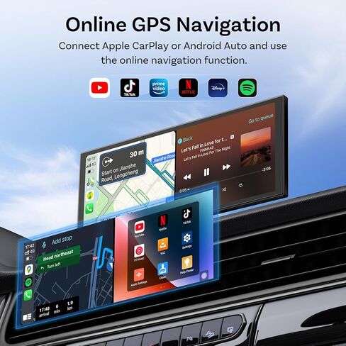 OTTOCAST 11.4" Carplay Screen for car with Netflix YouTube and Backup Camera for iPhone(iOS 8+), Android Auto(Android 10+), Built-in Apps, Navigation, Android 13 OS in Kuwait