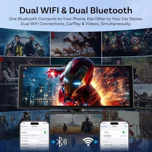 OTTOCAST 11.4" Carplay Screen for car with Netflix YouTube and Backup Camera for iPhone(iOS 8+), Android Auto(Android 10+), Built-in Apps, Navigation, Android 13 OS in Kuwait