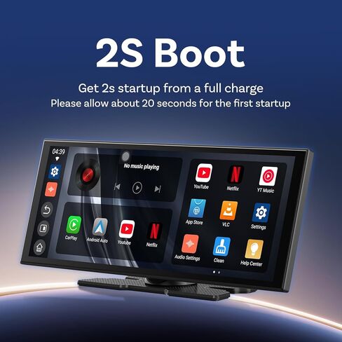 OTTOCAST 11.4" Carplay Screen for car with Netflix YouTube and Backup Camera for iPhone(iOS 8+), Android Auto(Android 10+), Built-in Apps, Navigation, Android 13 OS in Kuwait