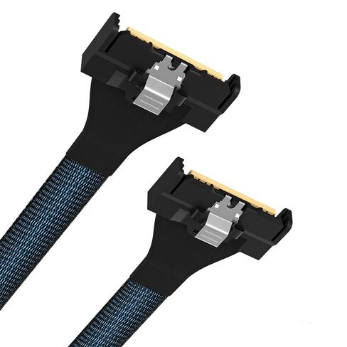 MCIO 8X إلى MCIO 8X كابل بيانات عالي السرعة من الرأس إلى الرأس المستقيم PCIe 5.0 بطول 80 سم in Kuwait