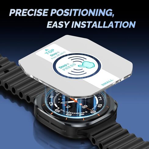 Misxi [5 عبوات من واقي الشاشة الصلب عالي الدقة من الزجاج المقوى لساعة Samsung Galaxy Watch Ultra 47 مم مع مجموعة أدوات المحاذاة التلقائية، تركيب مجاني مقاوم للخدش لساعة Galaxy Watch Ultra، شفاف in Kuwait