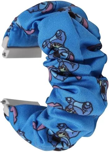 سوار ساعة سكرانشي للأطفال برسوم كارتونية لطيفة، متوافق مع ساعة Gizmo 3 2 1/ساعة Gabb 3e 3 2 1/ساعة Cosmo jr Track 20 مم من القماش القابل للتمدد in Kuwait