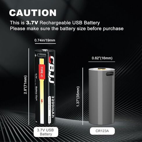 4 Pack USB C Rechargeable Battery Compatible with SL-B26, Streamlight Flashlights, Lithium Polymer Ni-MH, 1200+cycle, 3200 mAh Upgrade Version in Kuwait