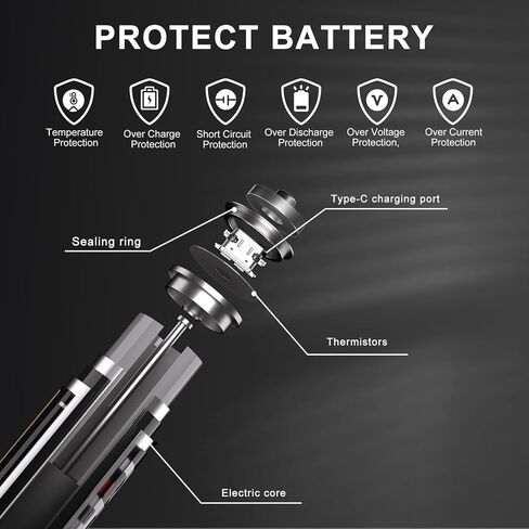 4 Pack USB C Rechargeable Battery Compatible with SL-B26, Streamlight Flashlights, Lithium Polymer Ni-MH, 1200+cycle, 3200 mAh Upgrade Version in Kuwait