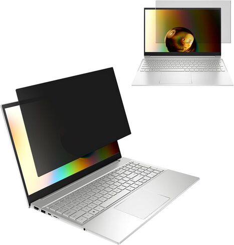 شاشة خصوصية للكمبيوتر المحمول kwmobile مقاس 12.5 بوصة (16:9) 277 × 156 مم - درع شاشة خصوصية الكمبيوتر - واقي شاشة الكمبيوتر المحمول - مضاد للوهج وحجب الضوء الأزرق in Kuwait