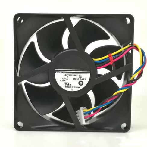 L80T12NS1A7-57 DC 12V 0.38A 80x80x25mm 4-Wire مروحة تبريد بمحمل كروي مزدوج in Kuwait