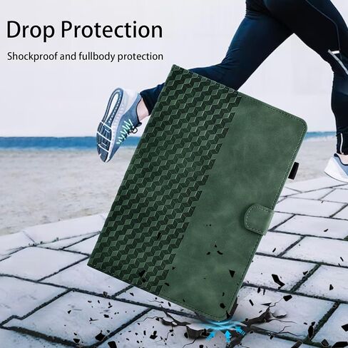 Case for Lenovo Idea Tab 11 Inch 2025 TB-336ZU/TB-336FU,Motorola Moto Pad 11" 2026,PU Leather Multi-Angle Viewing,Magnetic Folio Adjustable Stand Shell Foldable Card Holder, Woman Man,Green in Kuwait
