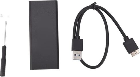 SUNGOOYUE M.2 to USB 3.0 Enclosure Adapter, Aluminum Alloy Case for M.2 SSD, with LED Light Supports 6Gbps Transfer Rate for Laptop Desktop in Kuwait