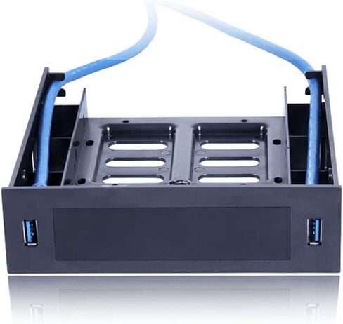2 × لوحة أمامية USB 3.0 مع جهاز/محرك أقراص ثابتة مقاس 3.5 بوصة أو SSD/HDD مقاس 2.5 بوصة إلى 5.25 قرص مرن إلى حامل علبة محرك الأقراص الضوئية in Kuwait