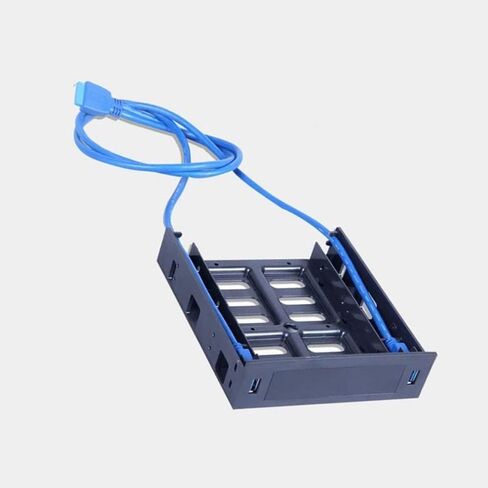 2 × لوحة أمامية USB 3.0 مع جهاز/محرك أقراص ثابتة مقاس 3.5 بوصة أو SSD/HDD مقاس 2.5 بوصة إلى 5.25 قرص مرن إلى حامل علبة محرك الأقراص الضوئية in Kuwait
