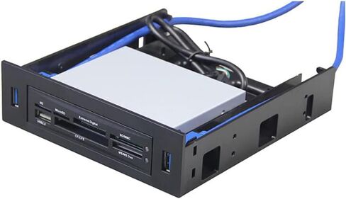 2 × لوحة أمامية USB 3.0 مع جهاز/محرك أقراص ثابتة مقاس 3.5 بوصة أو SSD/HDD مقاس 2.5 بوصة إلى 5.25 قرص مرن إلى حامل علبة محرك الأقراص الضوئية in Kuwait