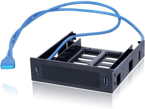 2 × لوحة أمامية USB 3.0 مع جهاز/محرك أقراص ثابتة مقاس 3.5 بوصة أو SSD/HDD مقاس 2.5 بوصة إلى 5.25 قرص مرن إلى حامل علبة محرك الأقراص الضوئية in Kuwait