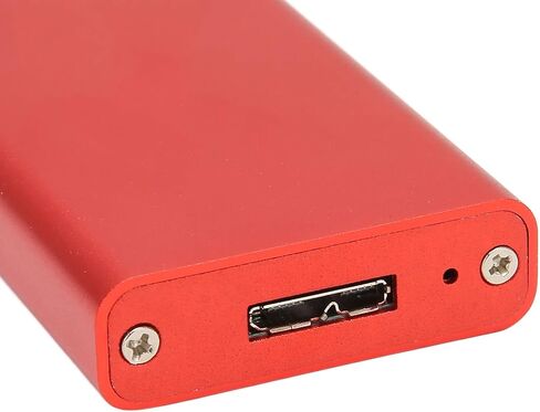 Luqeeg MSATA to USB 3.0 SSD Enclosure Adapter, Aluminum Alloy Slim Design 6Gbps High Speed Transfer, with LED Light for PC Laptop OS X in Kuwait