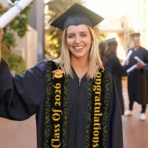 ZBDSKLEX Graduation Stole Class of 2024 for Graduation Celebrate, Graduation Sash for 2024 Graduates in Saudi Arabia