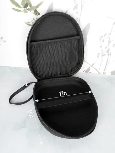 Black Hard Shell Headphone Box for Travel, Universal Oxford Headphone Case, Compatible with JBL Tune 510BT 720BT, Sony WH-CH 720N/WH-CH520, Soundcore Q20/Q30 BERIBES KVIDIO TOZO etc in Kuwait