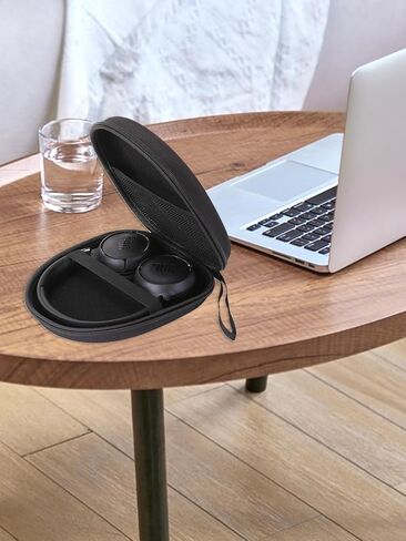Black Hard Shell Headphone Box for Travel, Universal Oxford Headphone Case, Compatible with JBL Tune 510BT 720BT, Sony WH-CH 720N/WH-CH520, Soundcore Q20/Q30 BERIBES KVIDIO TOZO etc in Kuwait