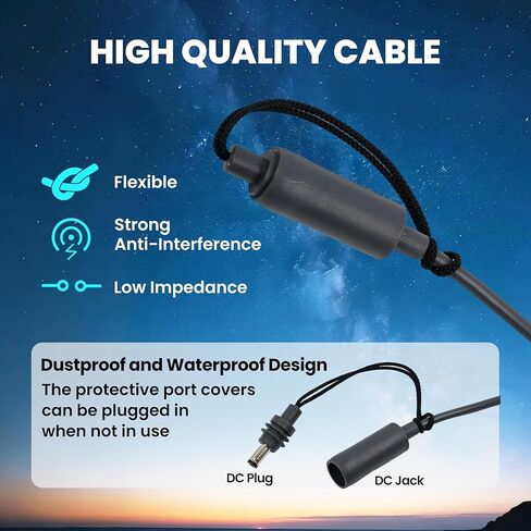 محول محول البطارية Starlink Gen 3 - مدخل 9-35 فولت، 57 فولت/5 أمبير، محول تعزيز البطارية، 6.6 قدم تيار مستمر إلى تيار مستمر مزود طاقة للشاحنة، عربة سكن متنقلة، قارب - يدعم نطاق ممتد 200 قدم in Kuwait