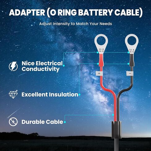 محول محول البطارية Starlink Gen 3 - مدخل 9-35 فولت، 57 فولت/5 أمبير، محول تعزيز البطارية، 6.6 قدم تيار مستمر إلى تيار مستمر مزود طاقة للشاحنة، عربة سكن متنقلة، قارب - يدعم نطاق ممتد 200 قدم in Kuwait