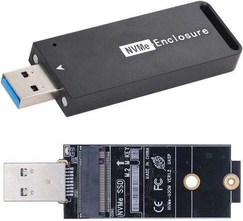USB 3.0 to Single Protocol Channel B/M-Key M.2 SATA 2280 2260 2242 2230 SSD External PCBA Case Conveter Adapter Enclosure ASM1153E Chipset in Saudi Arabia