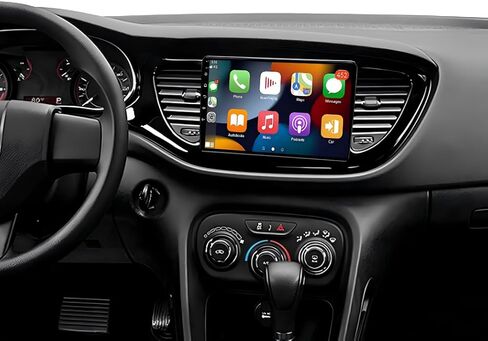 راديو ستيريو للسيارة 2+64 جيجا بايت Android 15 لسيارة Dodge Dart 2012-2016، شاشة لمس 9 بوصة مع CarPlay لاسلكي Android Auto GPS Navigation Wi-Fi Bluetooth FM Radio، كاميرا احتياطية AHD in Kuwait