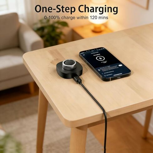 شاحن متوافق مع Ou-ra Ring Gen4 - الحجم 8 - قاعدة شحن سريعة مع كابل USB-C in Kuwait