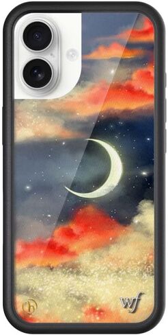 حافظات Wildflower - متوافقة مع iPhone 17 | مصد أسود واقٍ، معتمد لاختبار السقوط بطول 6.5 أقدام، شركة صغيرة مملوكة للنساء | البقع الجمالية العصرية اللطيفة | رقصة البولكا دوت - أبيض وأسود in Kuwait
